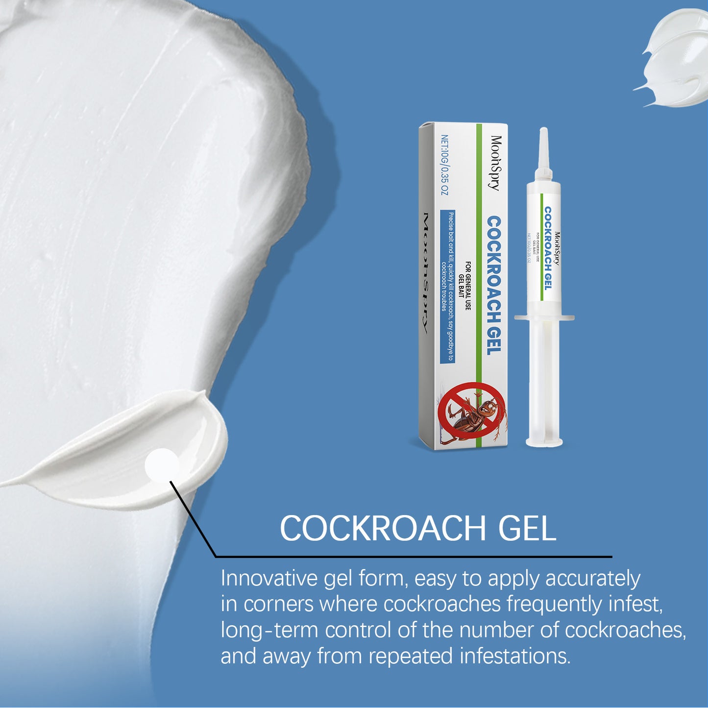 Cockroach Bait Gel Cockroach Bait Gel for Cockroach Control, Indoor Special Bait Agent for Living Room