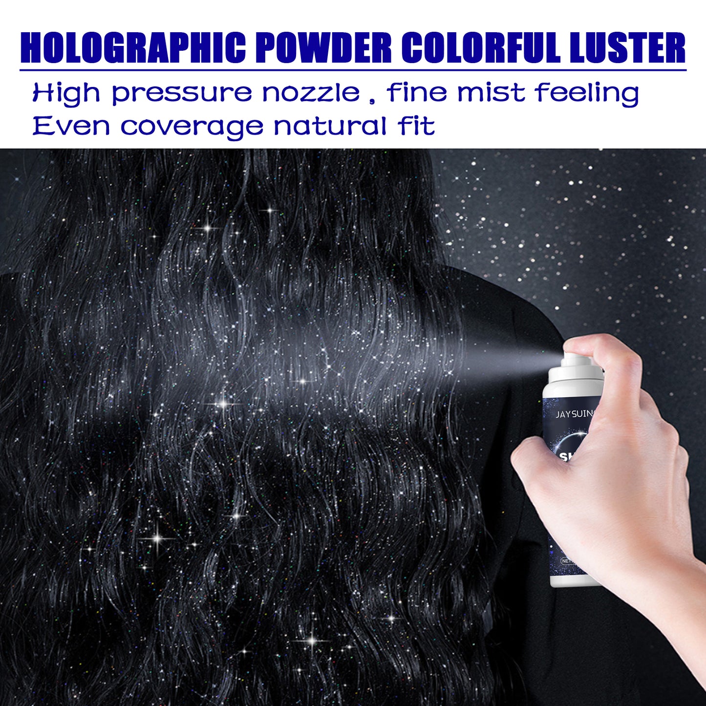 Brightening Glitter Spray Clavicle Hair Halloween Party Nightclub Costume High Gloss Spray Powder