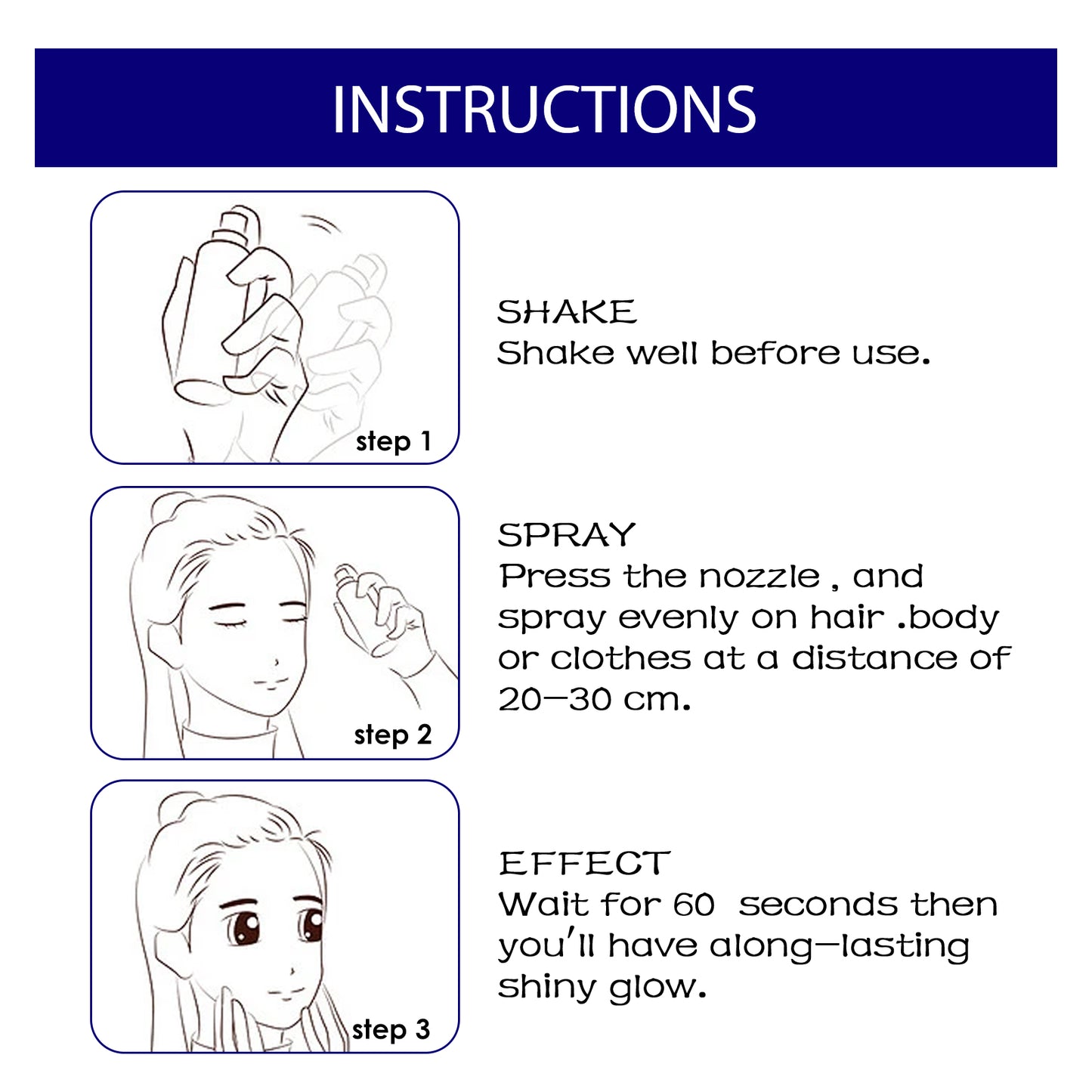 Brightening Glitter Spray Clavicle Hair Halloween Party Nightclub Costume High Gloss Spray Powder