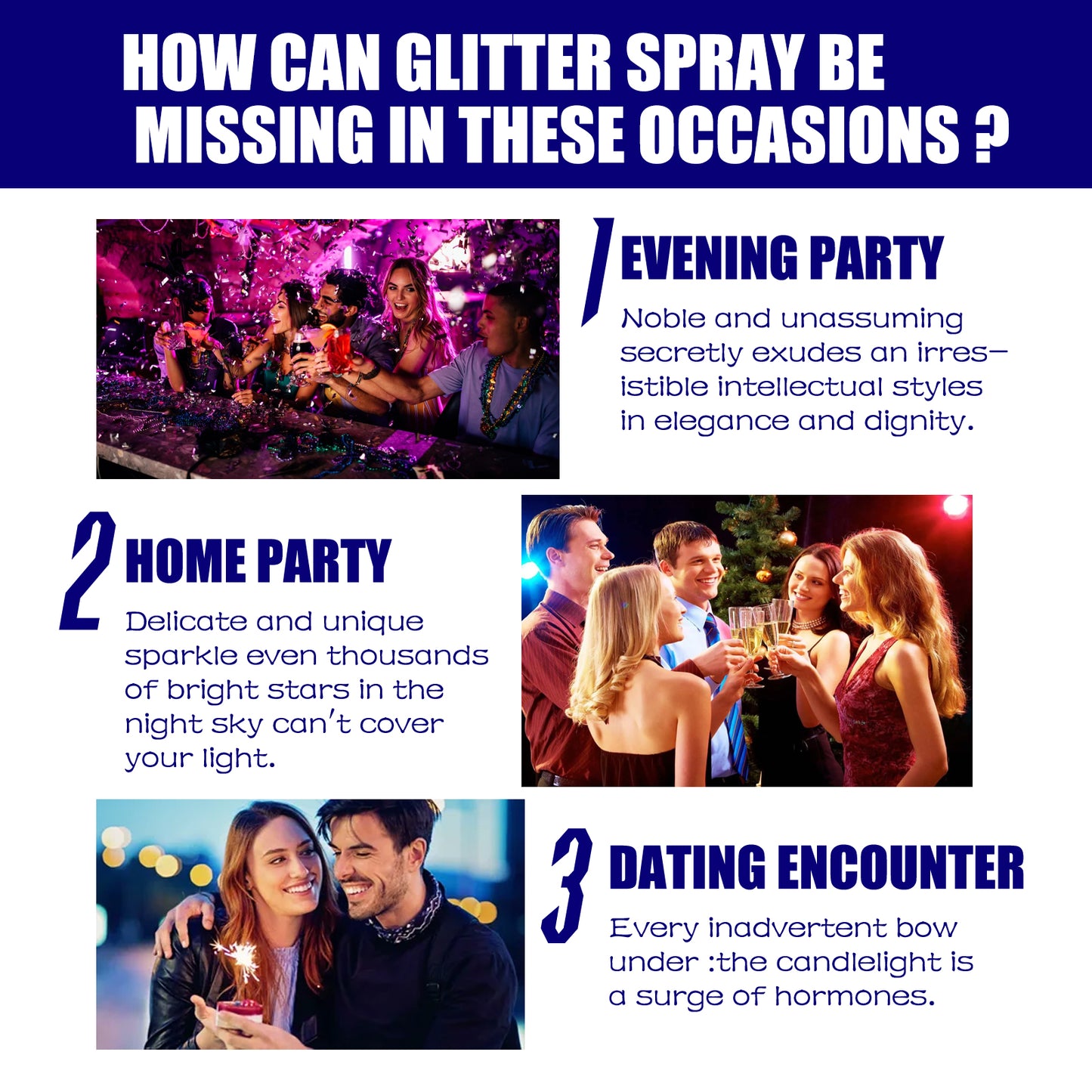 Brightening Glitter Spray Clavicle Hair Halloween Party Nightclub Costume High Gloss Spray Powder
